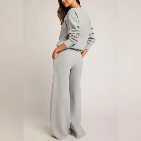 Negative Underwear Waffle Knit Track Pant in Heather Grey, Size X