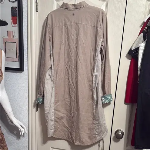 Kuhl Kiley Long Sleeve Shirt Dress in Birch/Jasper