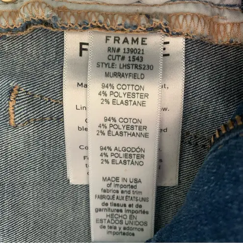 frame denim  Le High Straight Step Cut Hem in Murrayfield Wash Jeans Size 26