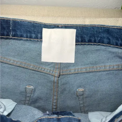 MOTHER Denim NWT MOTHER Superior The Swisher Sneak Frayed Wide-Leg Jeans Size 29