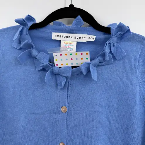 Gretchen Scott Breakfast at Tiffany's Cardigan sweater in periwinkle size S NWT Blue
