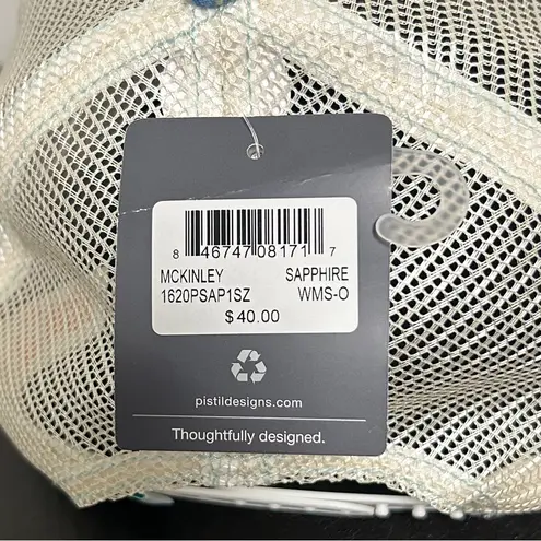 Pistil Blue Orange Gray Mckinley Mountains Mesh Snap Back Womens Trucker Cap O/S