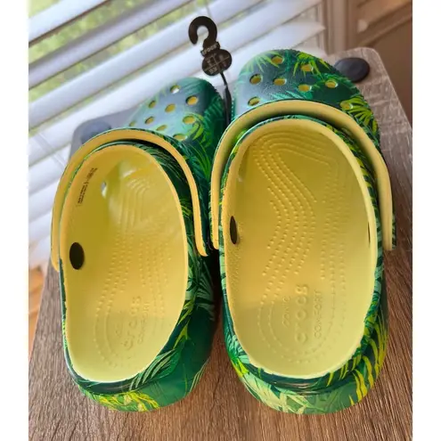  Tropical Platform Womens 4 Crocs Green Crocs Platform Crocs Rare Leaf S