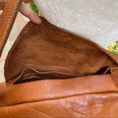 Custom made leather saddle bag