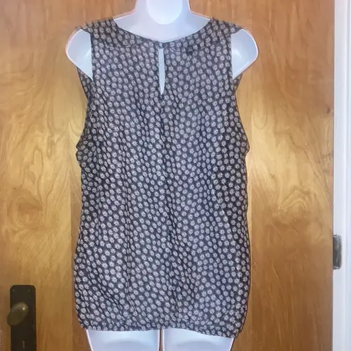 Metaphor Daisy Flower Sheer Tank Top Blouse Size Large