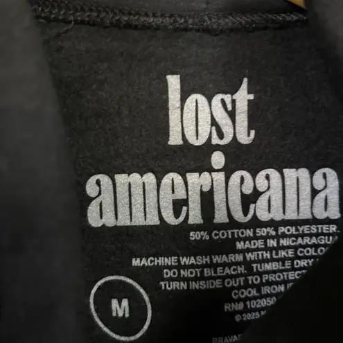 Machine Gun Kelly Lost Americana MGK Road Sign Hoodie Size Medium