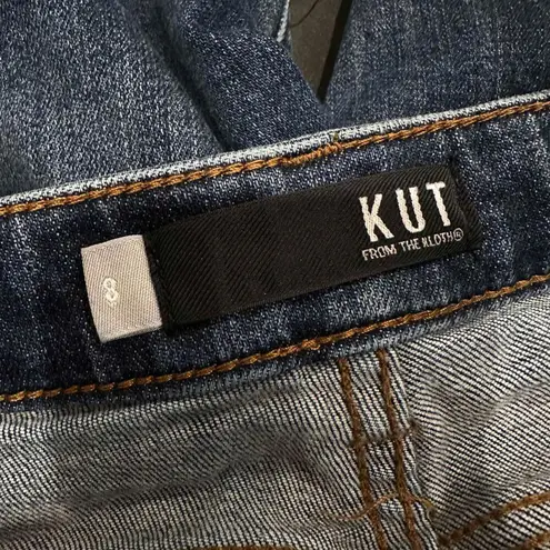 Kut From The Kloth Womens Blue Distressed Denim Shorts Catherine Boyfriend 8