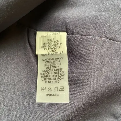 CHAUS NEW YORK Chause Womens Classic Career Blazer Blue White trim Tailored Jacket Size L New