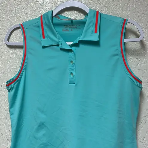 Nike  Golf Tour Performance Sleeveless Polo Top Size Medium