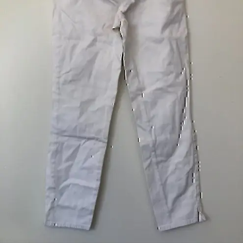 NOT YOUR DAUGHTERS NYDJ Solid White Cropped Crop Ankle Skinny Jeans 4 / 27"