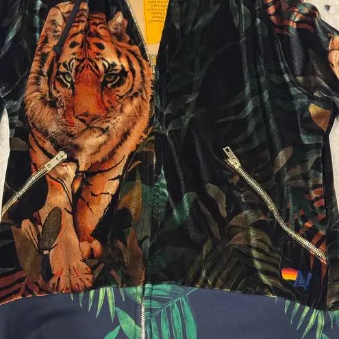 Aviator Nation Velvet Jungle Tiger matching set NWT (oversized)