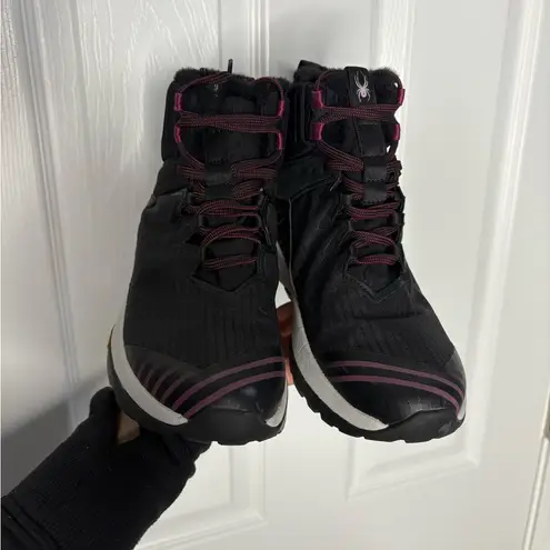 Spyder 🦋 Summit Fur Women's Hiking Boots, Black, 6.5