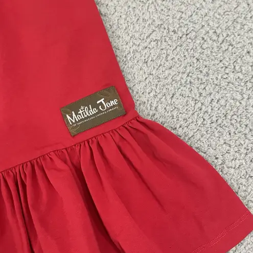 Matilda Jane Ruffle Cropped Pants Women S Red Pull On Boho