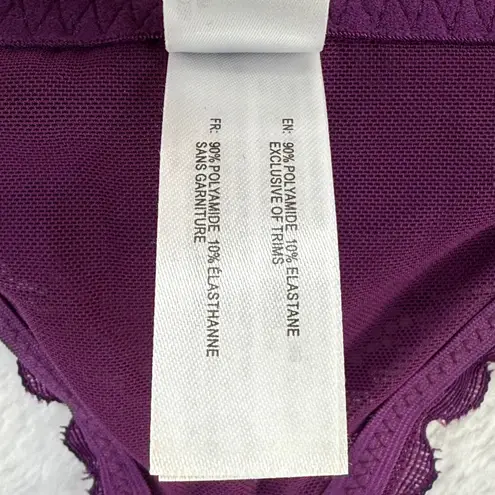 Fox & Royal Purple Lace Bralette Racerback Lingerie Top Size S/16