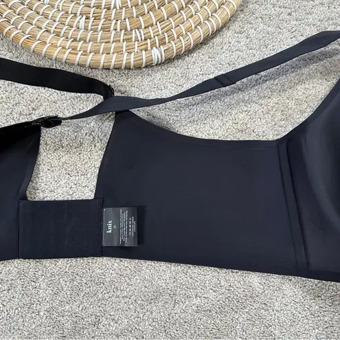 Knix Women’s Catalyst Front Zip Sports Bra Cross Back High Impact Black Size 7+