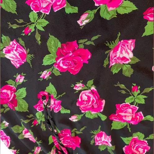 Smart & Sexy Sleepwear Vintage 90s Whimsygoth Romantic Rose Ruffle Slip Dress