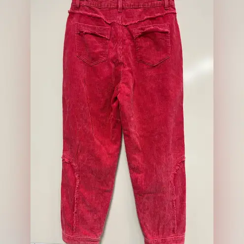 POL  Pink Cotton Chunky Corduroy Pants Sz. M