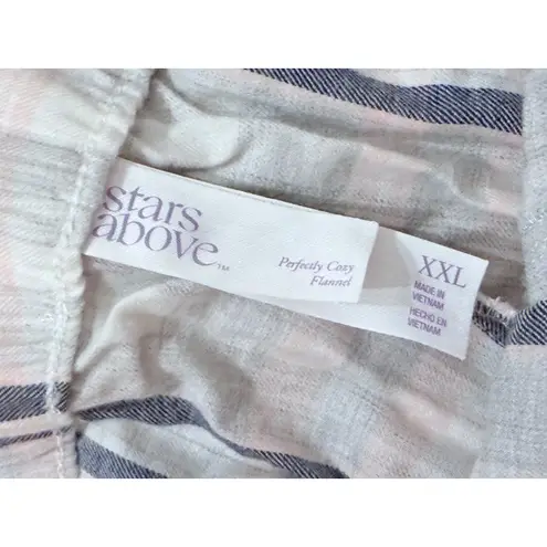 Stars Above Womens XXL Plaid Flannel Pajama PJ Pants Lounge Sleepwear NEW NWT