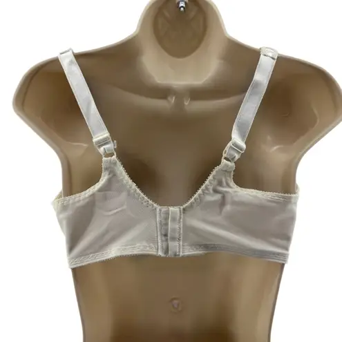 Bali Minimizer Satin Tracings Comfort Strap Underwire Bra 36C Ivory