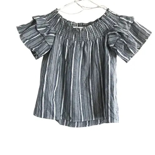 Caslon Linen Blouse XS Extra Small Petite