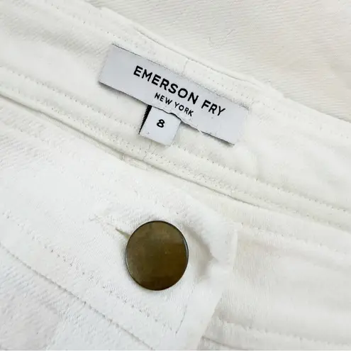 Emerson Fry New York Mick Ankle Zip Jeans in White Size 8