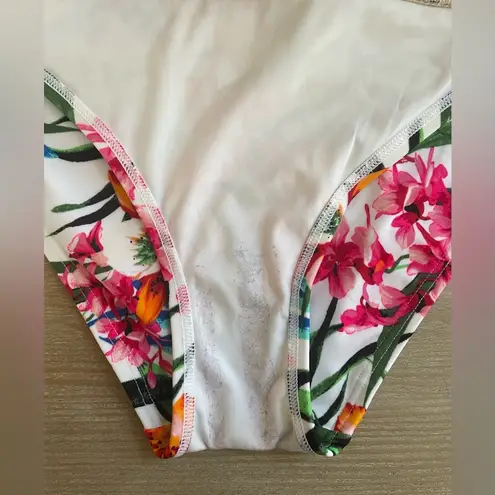 Victoria's Secret Victoria Secret brown leopard print / floral full coverage bikini bottoms;size L - Image 6