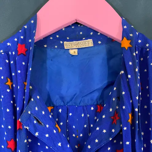 Givenchy 80s Silk Star Print Dress