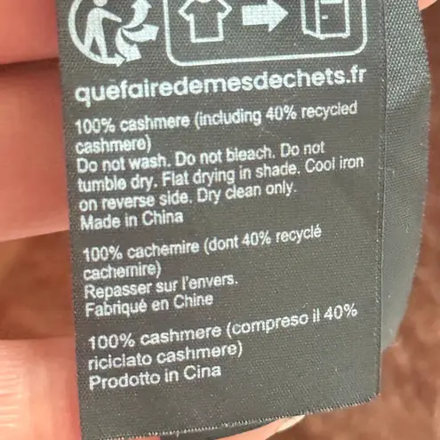 ALLSAINTS NWOT Rebel Cashmere Crewneck Sweater Minimalist Soft Luxe Staple Sz S