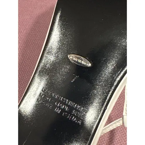 Tony Bianco Fast Heels in Milk Capretto White 7 New with Box Womens Low Sandals