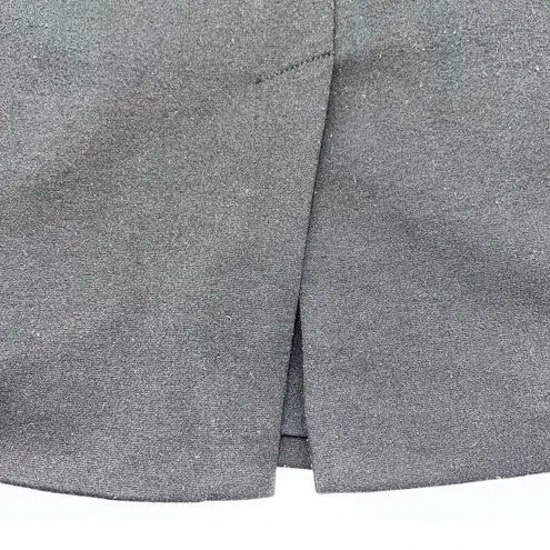 Michael by Michael Kors Black Double Knit Skirt w/Gold Accent Zippers