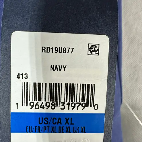 Rachel Rachel Roy Ruffled Sleeve Cropped Jumpsuit Navy Size XL Stretch Blue