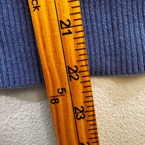 Tea N Rose Blue Ruffle Zip Front Cardigan Sweater Womens M Fairycore babydoll