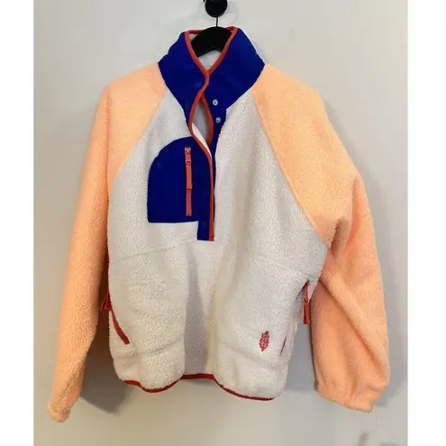 Free People  Hit The Slopes Colorblock Pullover Sport Canvas Combo Size Large NWT - Image 3