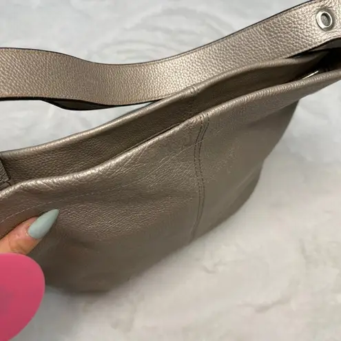 Coach  15064 Silver Duffel Bag Shoulder Bag Crossbody