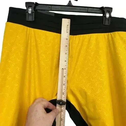 J.LINDEBERG ODYSSEY TIGHTS WOMENS XL GOLF LEGGINGS DRAWSTRING ATHLETIC NWT Yellow