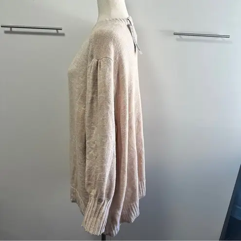 Nic+Zoe Size 3X Warm Sand Evening Chill Sweater Tan Neutral Minimalist Boho