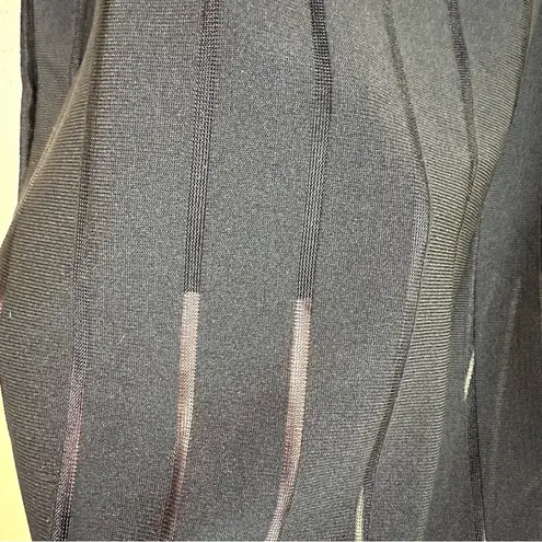 Missguided Black Sheer Striped Skirt sz 1 NWT Witchy Goth Vamp