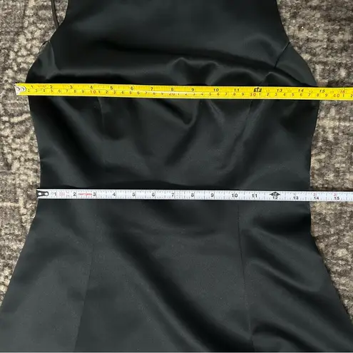 ABS Allen Schwartz Evening Women’s Size 8 Black Low Back Formal Dress Gown