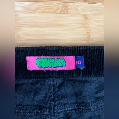Zumiez Empyre Empyre Pants Tori Black Corduroy High Rise Baggy Skater Y2K Style women Size 10