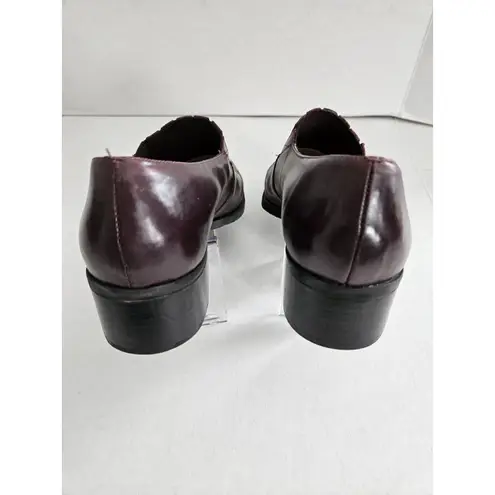 I.N.C. International Concepts Red/brown Leather Loafers Womens 8.5 Brown