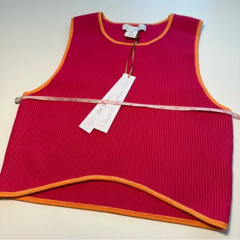 House of Harlow NWT 1960 SCOOPED RIBBED SLEEVELESS CROP TOP SIZE S