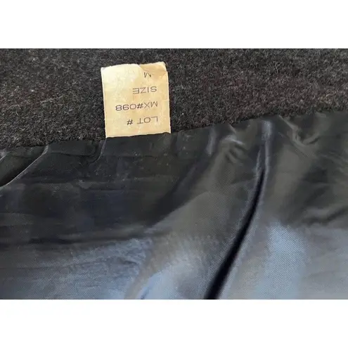 VTG Stephanie Matthews 100% Wool Charcoal Gray Button thumbnail 7