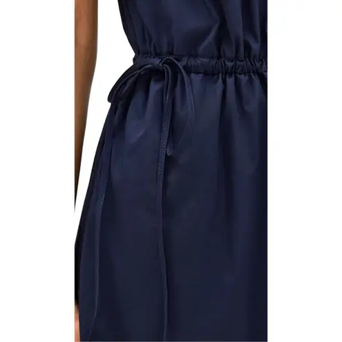 ALC Frank A.L.C. Odin Poplin Midi Asymmetric Cotton Dress Maritime Navy Blue Size 8 NWT