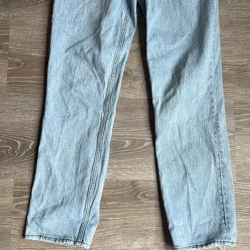 Abercrombie & Fitch  curve love Ultra High Rise 90s Straight Jean Criss Cross