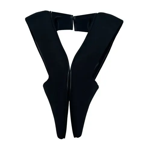 Diane's Essentials Rhinestone Heel Pump Shoes Black Block Heel Size 5.5M