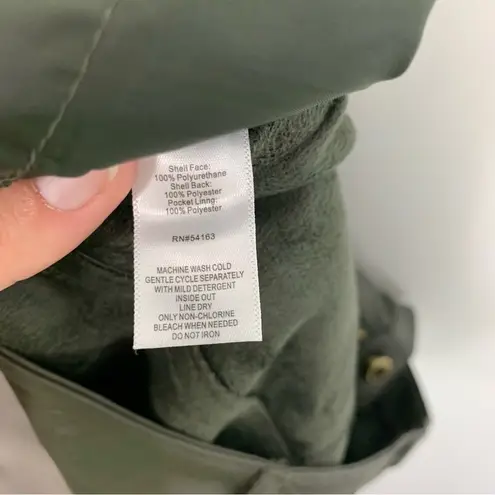 Marc New York Straight Leg Faux Leather Pants Dark Green Size 6