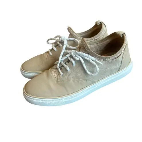 Jenni Kayne Beige Trainers Sneakers Tennis Shoes Suede Luxury Size 39 9 Women's