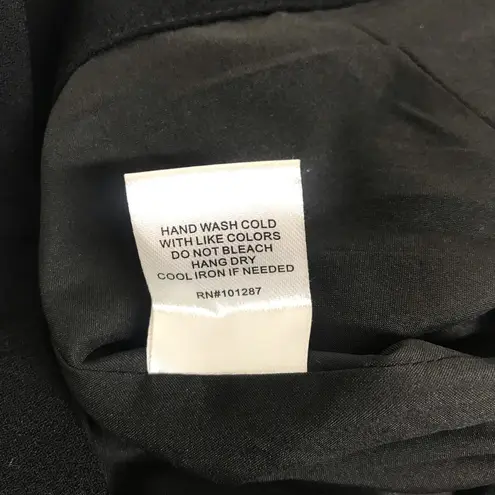 Alexia Admor Rover Black Wide Leg Trouser Pant Pleated Crepe Career Size 14 New