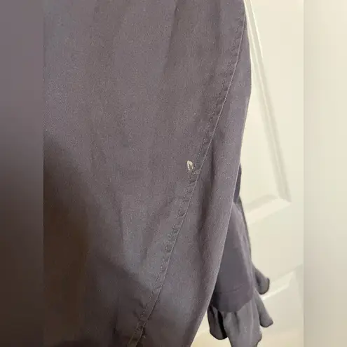 Torrid Cotton GrungeSailor Button Twill Peplum Hem Georgette Fabric Layer Jacket