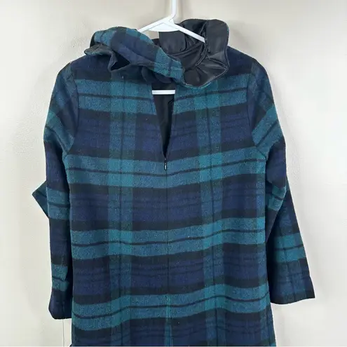 NEW Tuckernuck Black watch Plaid Daphne Dress Women XS Green Wool Tartan Holiday